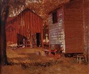 Grant Wood The Usual Place oil painting